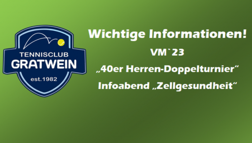 Wichtige INFO